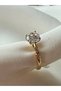 Steel Ring Single Stone Model Original Xuping Quality Zircon Stone Gold - 4
