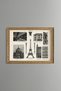 Eiffel Tower and Iron Architecture - Vintage Patterned Painting - Slim Frame