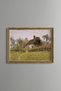 Country House and Garden - Vintage Patterned Painting - Slim Model