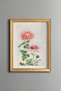 Pink Chrysanthemum - Vintage Patterned Painting - Slim Model