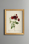 Red Rose Bouquet - Vintage Patterned Painting - Slim Model