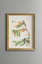 Floral Bird Branch - Vintage Patterned Painting - Slim Model