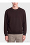Peak New Season Brown Crew Neck Men's Thick Sweatshirt - 3