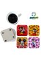 Mickey and Minnie Decorative Wooden Coaster Set 0161