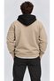 Unisex Ny Printed Patchwork Color Hooded Zip-Up Sweater - 2