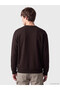 Peak New Season Brown Crew Neck Men's Thick Sweatshirt - 4