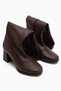 Evie Coffee-Colored Women's Stretch Boots with a Pointed Toe. - 8