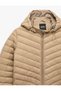 Quilted Padded Jacket with Zippered Hood and Pockets - 7