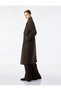 Long Sleeve Pocketed Oversized Long Wrap Coat - 2