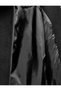 Long-Sleeved Zippered Cashmere Melton Bomber Jacket with Faux Fur Collar - 4