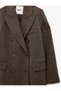 Long-Sleeved, Button-Down, Pocketed, Wrap-Style Cashmere Long Coat. - 7
