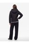 Quilted Padded Jacket with Zippered Hood and Pockets - 3