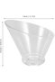 3 PCS Salad Bowls,Angled Clear Serving Containers - 2