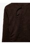 Slim Fit Mandarin Collar Draped Textured Long Sleeve Maxi Dress - 7