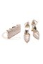 Rose Women's Platform Heeled Evening Shoes and Handbag Set - 8