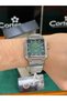 Men's Wristwatch, Square Case, Sapphire Crystal, Steel Strap, Slim Design. - 2