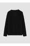 Peak New Season Black Asymmetrical Turtleneck Women's Knit Sweater - 5