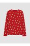 Peak New Season Red Printed Women's Pajama Set - 8