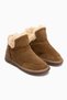 Lorrie Genuine Leather Mink Suede Fur-Lined Women's Ankle Boots. - 3