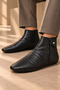 Genuine Sheepskin Zippered Miflon Mest - 3