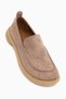 Greta Vizon Suede Thick-Soled Women's Loafers.