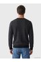 Peak New Season Black Striped Crew Neck Men's Sweatshirt - 4
