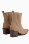 Elvia Vizon Suede Elastic Women's Boots - 8
