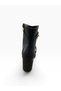 Women's Thick Heeled Buckle Boots - 3