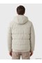 Peak New Season Beige Regular Fit Hooded Men's Puffer Jacket - 4