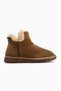 Lorrie Genuine Leather Mink Suede Fur-Lined Women's Ankle Boots.