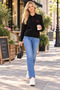 New Season: Embroidered Polo Collar Knit Blouse with Button Detail, Made from Soft Yarn with Braided Hair Design. - 2