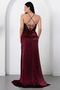 Strapless collar rope strap gown evening dress drp7011 - 7