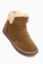 Lorrie Genuine Leather Mink Suede Fur-Lined Women's Ankle Boots. - 2