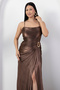 Strapless collar rope strap gown evening dress drp7011 - 2