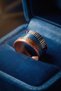 Kök Kilim Rug Yayla Wedding Trousseau Handmade Copper Kilim Rug-Patterned Bracelet and Ring Set, Adjustable - 4