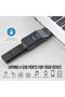 محور بيانات USB صغير، موزع USB 3.0 محمول ونحيف بـ 4 منافذ عالي السرعة لأجهزة iMac وSurface Pro وأجهزة الكمبيوتر المكتبية - 2