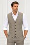 Men's V-Neck Beige Vest 56120