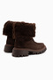 Avril Genuine Leather Brown Suede Fur-Lined Women's Long Boots. - 5