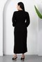 Bicycle collar button detail bow knit dress pl1430 - 7