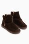 Lorrie Genuine Leather Brown Suede Fur-Lined Women's Ankle Boots. - 3