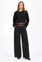 New season women's knit blouse with lace details and a round neckline 190869. - 4
