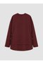 Peak New Season Burgundy Soft Touch Women's Sweatshirt Tunic - 6