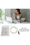 Numeric Keypad, 17 Keys Noiseless Portable Number Pad Mechanical Black Axis Numeric Keypad with High - 2