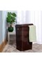 Laundry Basket, Plastic Woven Design, 70 Litres Capacity, With Comfortable Handles and Lid, Laundry hamper, Clothes storage basket, Assorted colors - 4
