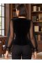 Valeria Women's Lace-Collar Button-Down Velvet Blouse - 3