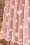 Figured Pink Tulle Curtain - 2