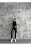Leather Inside Velvet Slim High Leggings - 2