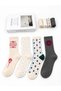 4' Double Sole Terry Seamless Cotton Women's Winter Socks with Socket Pattern - 2
