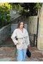 New Season Belted Double-Breasted Collar Midi Oversize Cashmere Coat - 3