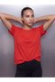 Peak New Season Red 100% Cotton Women's Sports T-Shirt.